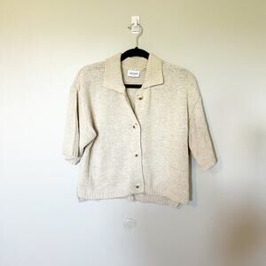 Flat white tulum sweater top beige‎ oatmeal oversized one size
